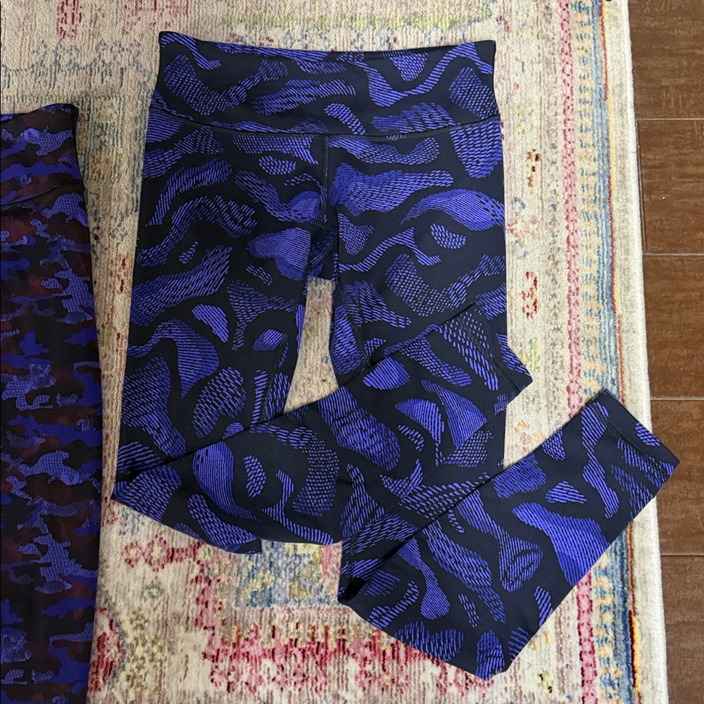 Lululemon leggings size 8 purple camo BUNDLE of two - Picture 3 of 8